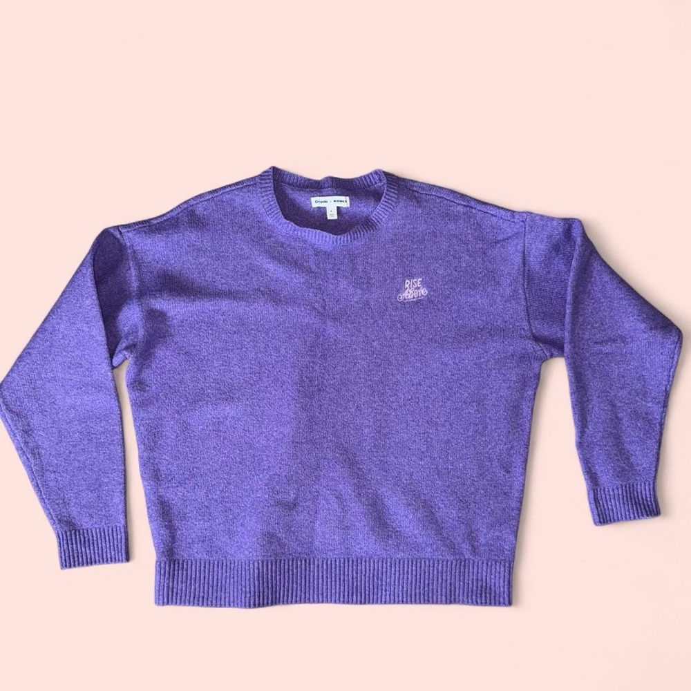 Crayola x KOHLS Embroidered Sweater Large